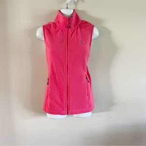 Vineyard vines pink fleece vest